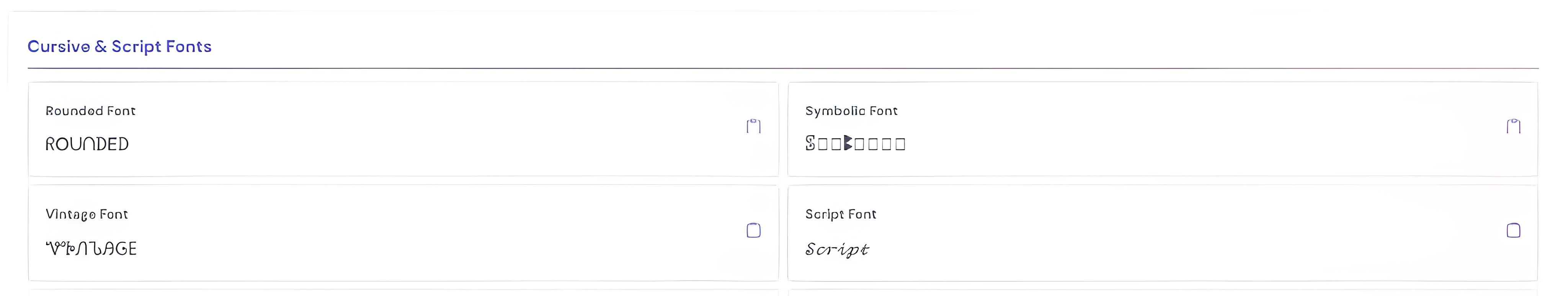 Step 2 - Browse font categories